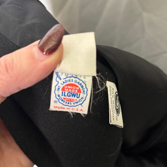 Vintage Evan-Picone Black Wool Blazer Women’s Size 12 ILGWU Made in USA Classic - Picture 9 of 9